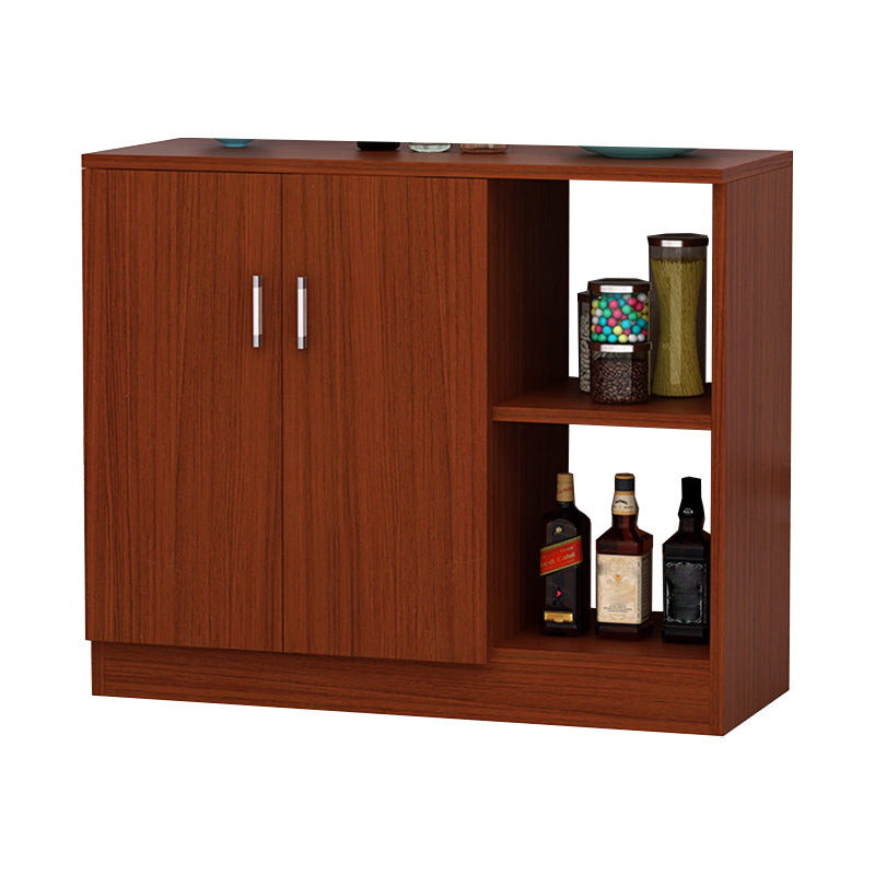 Contemporary Dining Server Adjustable Shelving Sideboard Cabinet with Shelves