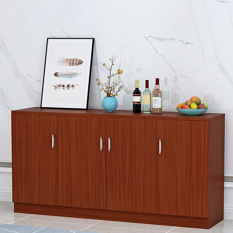 Contemporary Dining Server Adjustable Shelving Sideboard Cabinet with Shelves