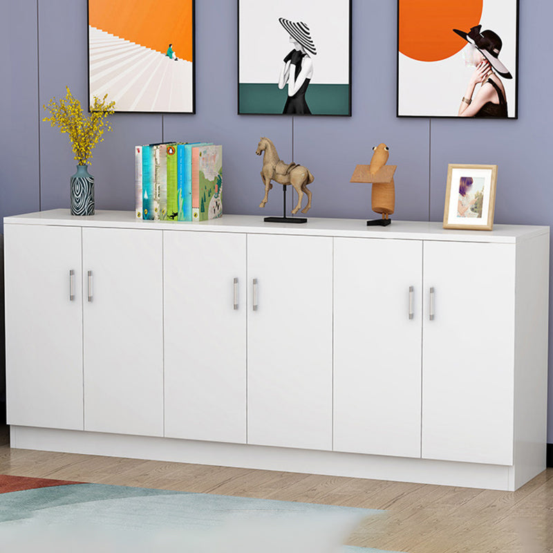 Contemporary Dining Server Adjustable Shelving Sideboard Cabinet with Shelves