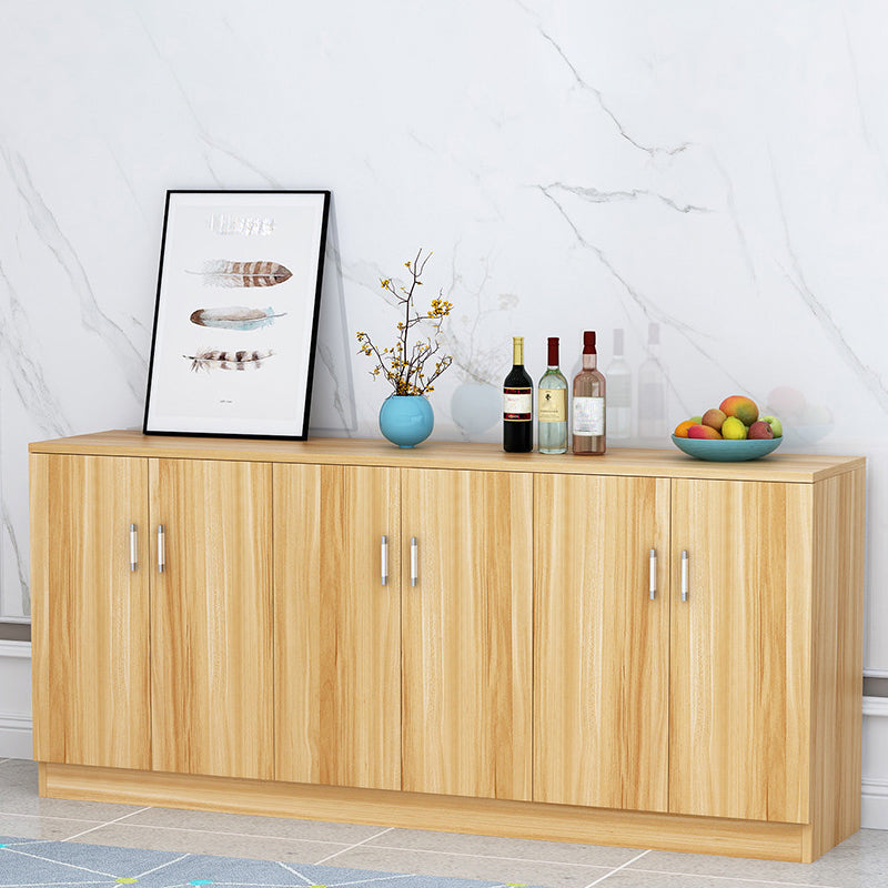 Contemporary Dining Server Adjustable Shelving Sideboard Cabinet with Shelves