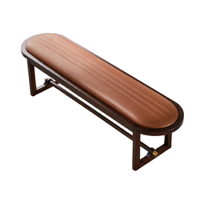 Modern Upholstered Seating Bench Solid Wood Rectangle Bench for Bedroom