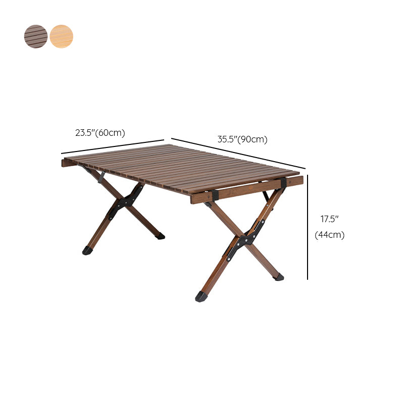 Outdoor Removable Camping Table Modern Beech Wood Folding Table