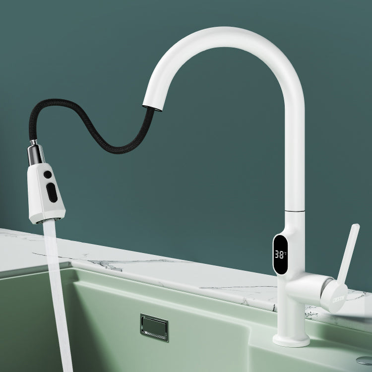 Digital Display Kitchen Faucet Touchless Sensor with Pull Out Sprayer