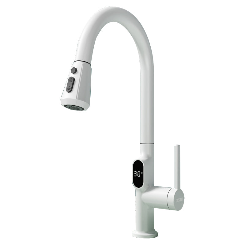 Digital Display Kitchen Faucet Touchless Sensor with Pull Out Sprayer