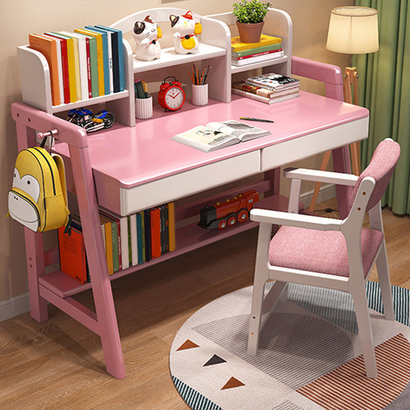 Writing Desk Adjustable Kids Desk and Chair 23.6" Desk with Drawer Kids Desk