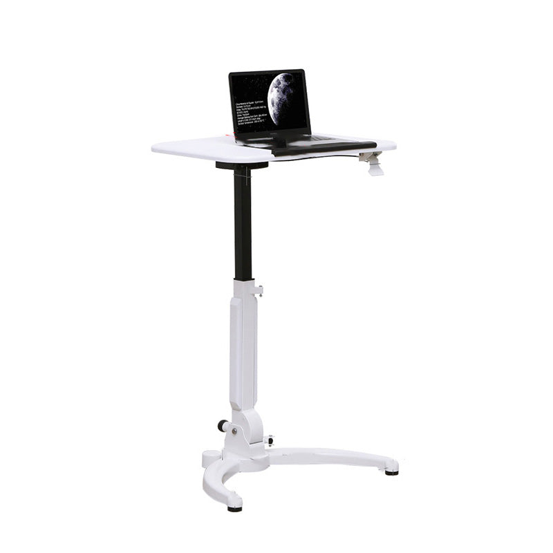 Art Desk with Casters 20.5"W Kids Desk Adjustable Lap Desk Wood and Metal Desk