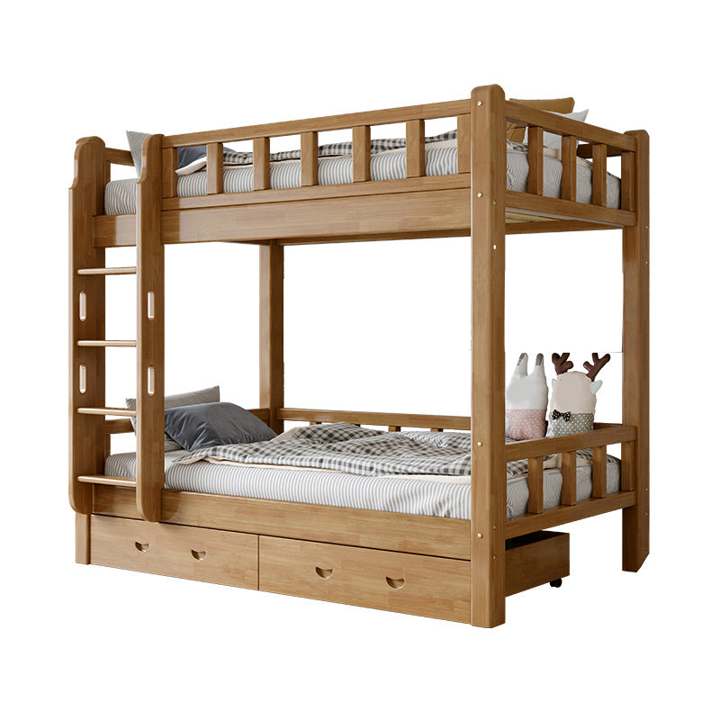 Solid Wood Kids Bed Gender Mid-Century Modern No Theme Neutral Bunk Bed