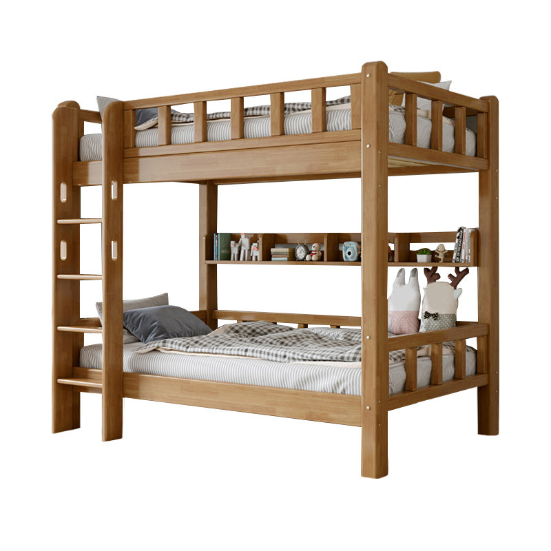 Solid Wood Kids Bed Gender Mid-Century Modern No Theme Neutral Bunk Bed