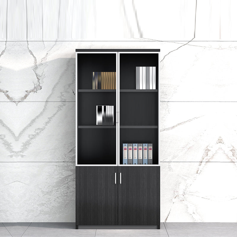 Contemporary Vertical File Cabinet Wooden Frame Storage Filing Cabinet