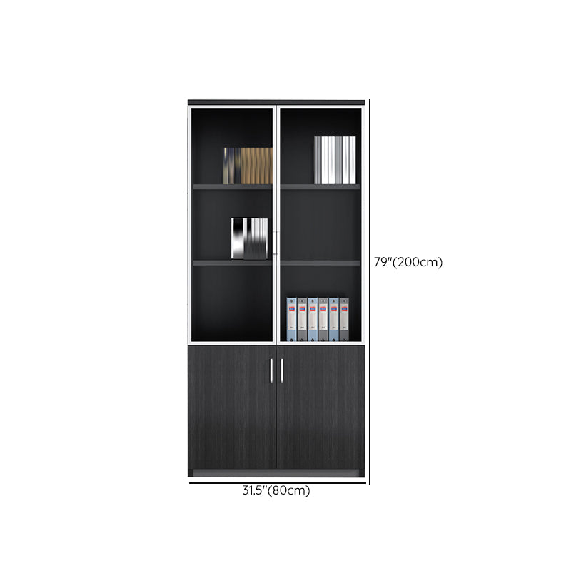 Contemporary Vertical File Cabinet Wooden Frame Storage Filing Cabinet