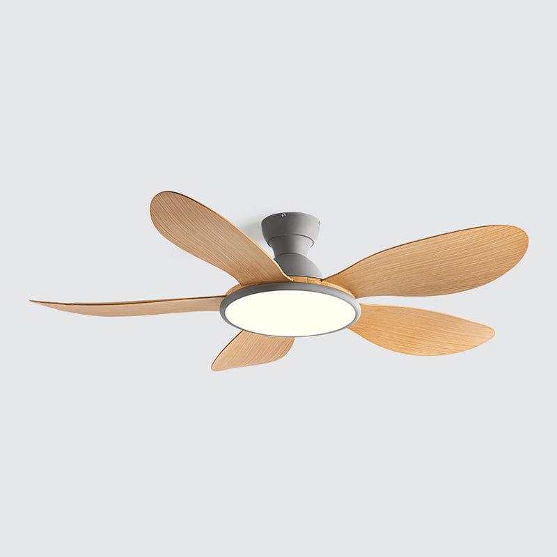 Nordic Style LED Ceiling Fan 5-Blade Fan Lighting for Dining Room