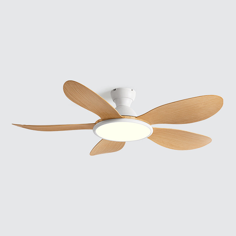 Nordic Style LED Ceiling Fan 5-Blade Fan Lighting for Dining Room