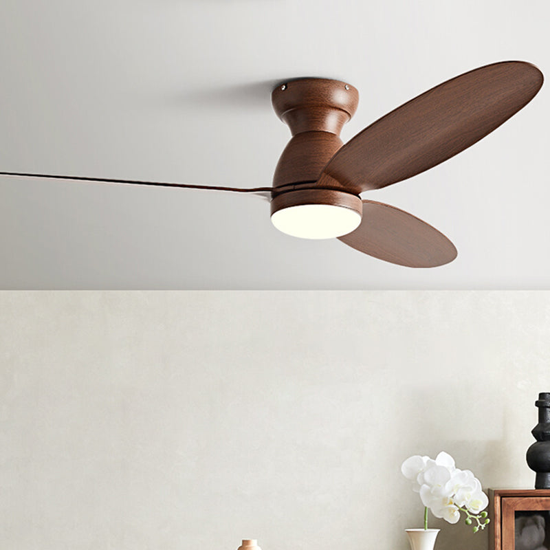 Nordic Style LED Ceiling Fan 3-Blade Fan Lighting for Dining Room