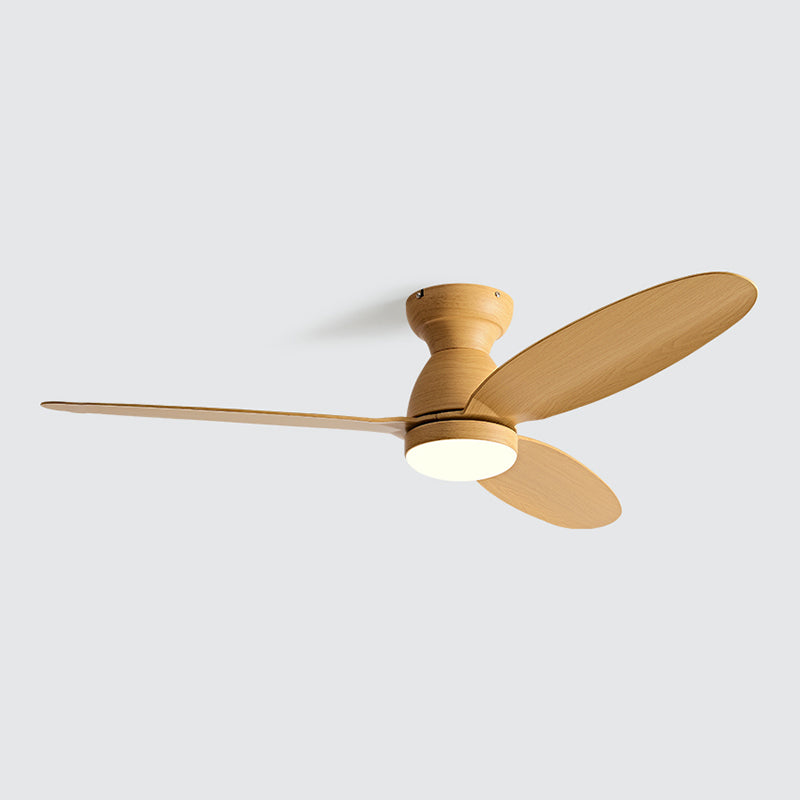 Nordic Style LED Ceiling Fan 3-Blade Fan Lighting for Dining Room