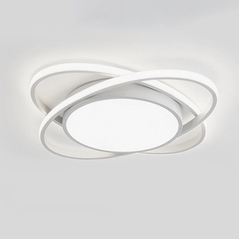 Minimalism Ceiling Light Fixture Rings LED Flush Mount for Bedroom