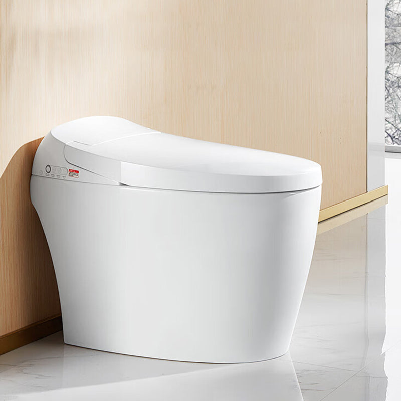 Antimicrobial Floor Mount Bidet Elongated All-In-One Toilet Seat Bidet with Heated Seat