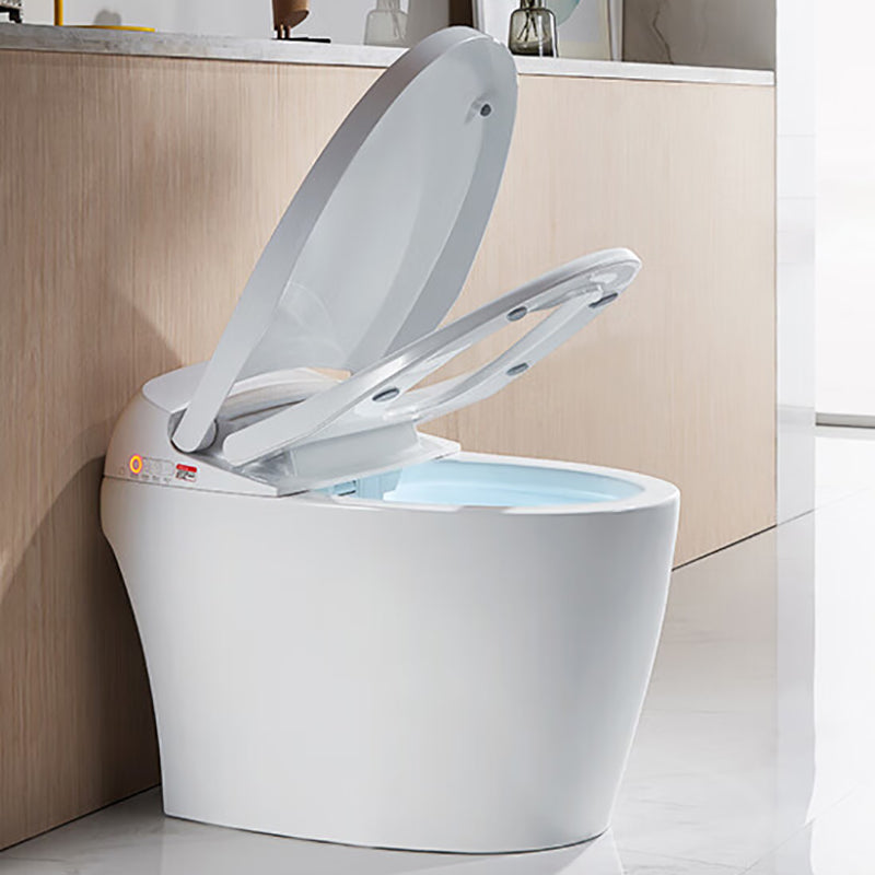 Antimicrobial Floor Mount Bidet Elongated All-In-One Toilet Seat Bidet with Heated Seat