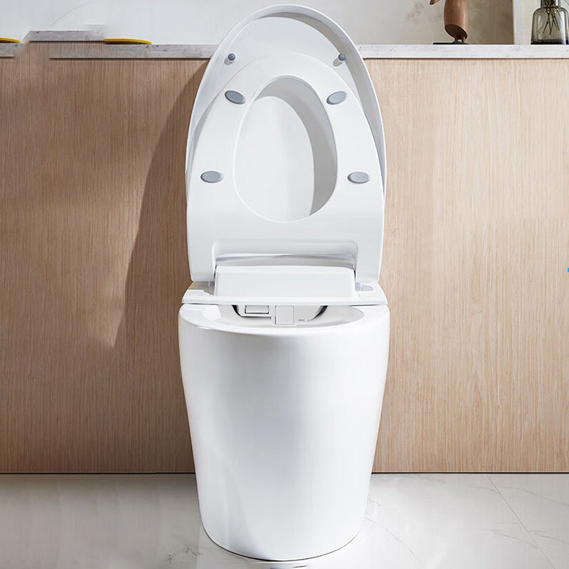 Antimicrobial Floor Mount Bidet Elongated All-In-One Toilet Seat Bidet with Heated Seat