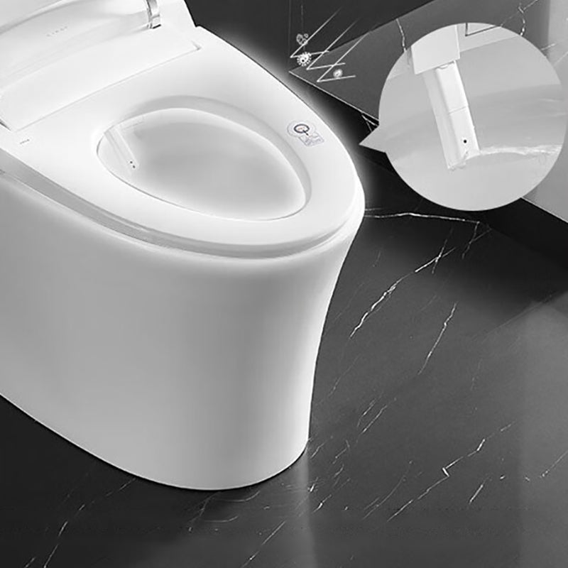 Antimicrobial Floor Mount Bidet Elongated All-In-One Toilet Seat Bidet with Heated Seat