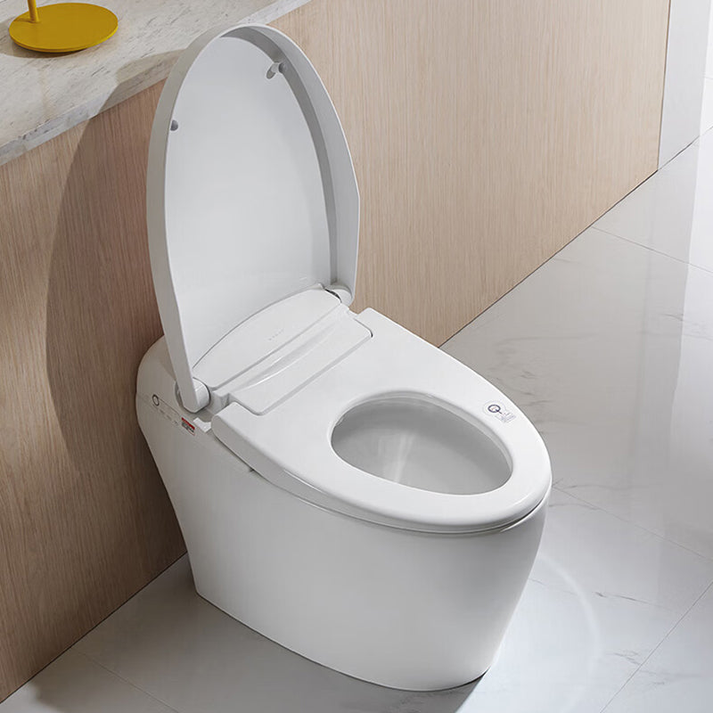 Antimicrobial Floor Mount Bidet Elongated All-In-One Toilet Seat Bidet with Heated Seat