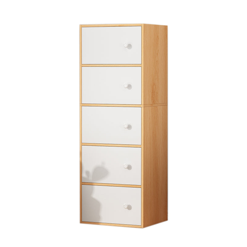 Contemporary Rectangle Accent Cabinet Manufactured Wood Knobs Accent Cabinet