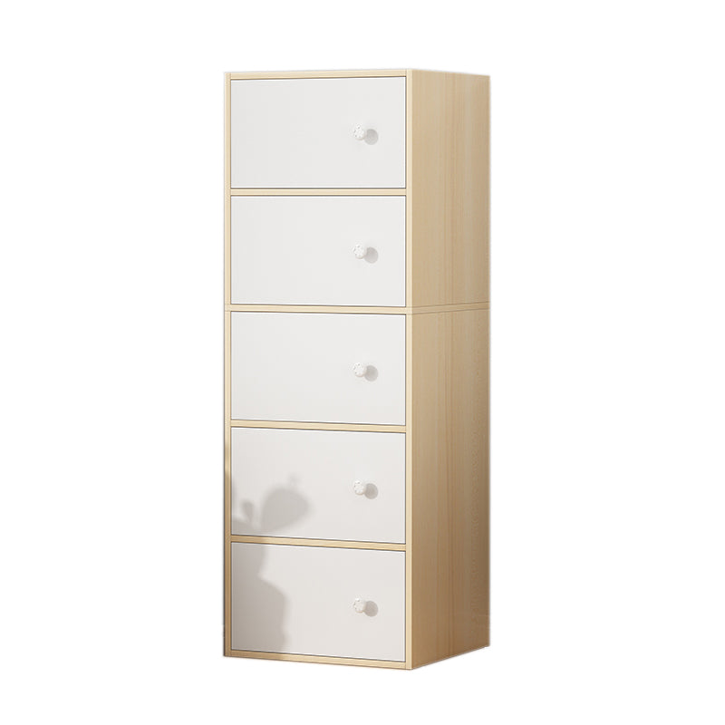 Contemporary Rectangle Accent Cabinet Manufactured Wood Knobs Accent Cabinet