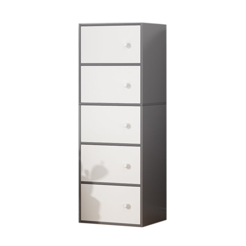 Contemporary Rectangle Accent Cabinet Manufactured Wood Knobs Accent Cabinet