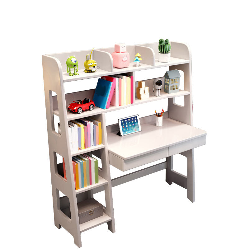 Wood Writing Desk Kids Desk with Drawers 19.7" Width Kids Desk