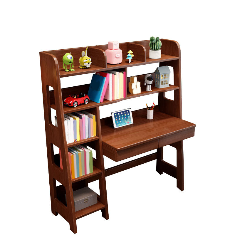 Wood Writing Desk Kids Desk with Drawers 19.7" Width Kids Desk