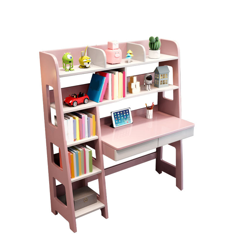 Wood Writing Desk Kids Desk with Drawers 19.7" Width Kids Desk