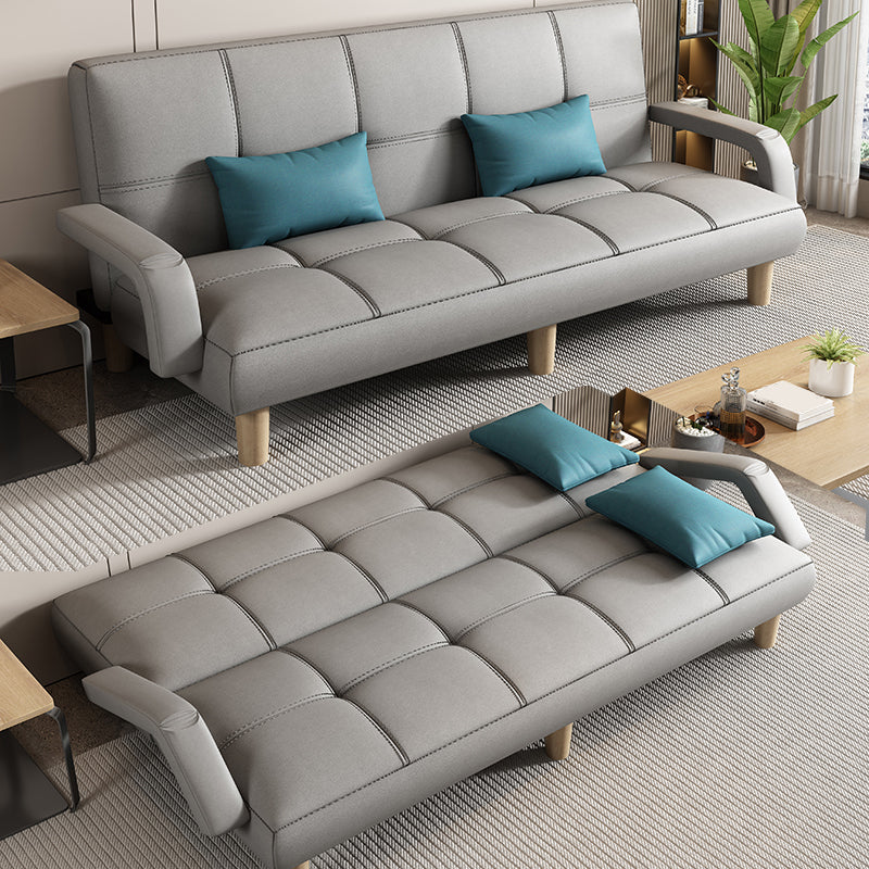 Scandinavian Futon Sleeper Sofa Bed Biscuit Back Futon Sleeper Sofa