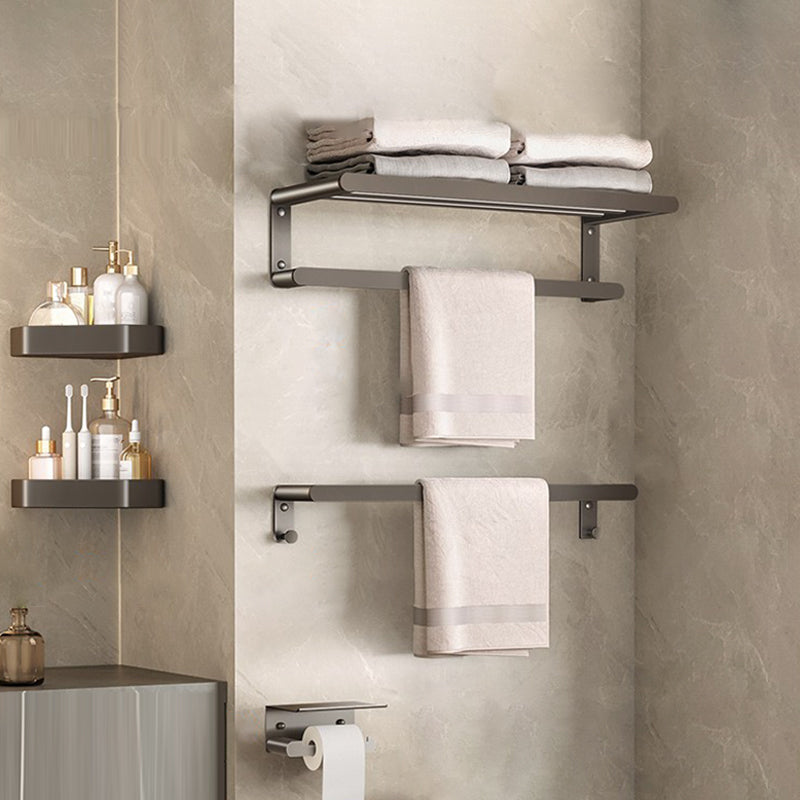 Contemporary Bathroom Accessory As Individual Or As a Set in Grey