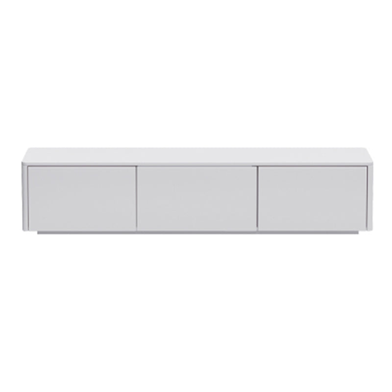 Engineered Wood TV Console Contemporary White Media Console  with Drawers