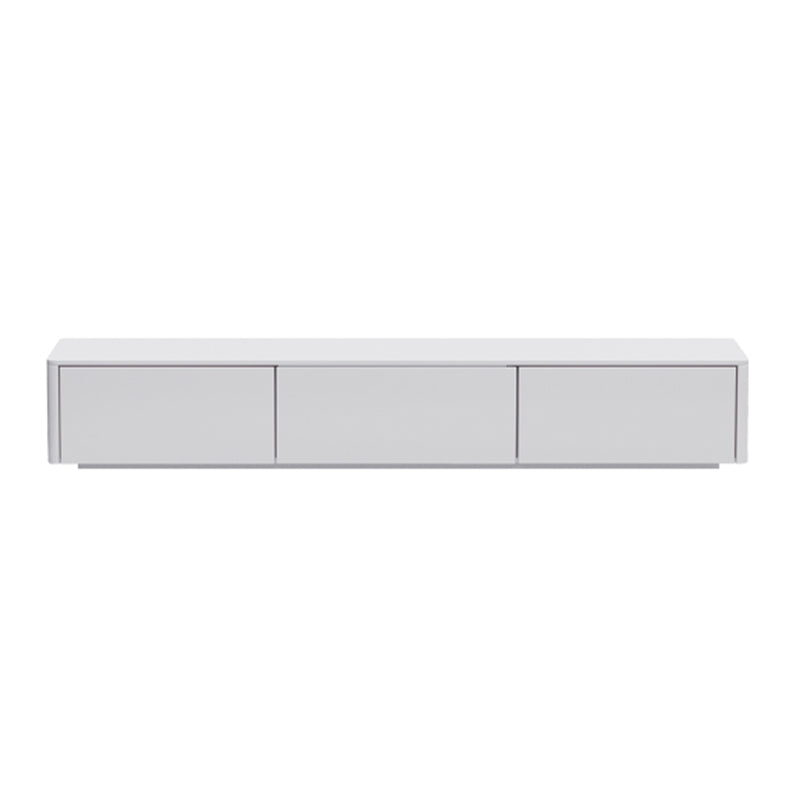 Engineered Wood TV Console Contemporary White Media Console  with Drawers