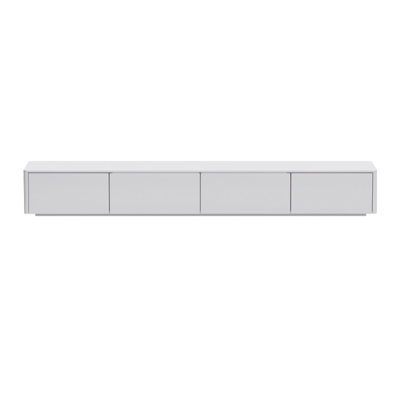 Engineered Wood TV Console Contemporary White Media Console  with Drawers