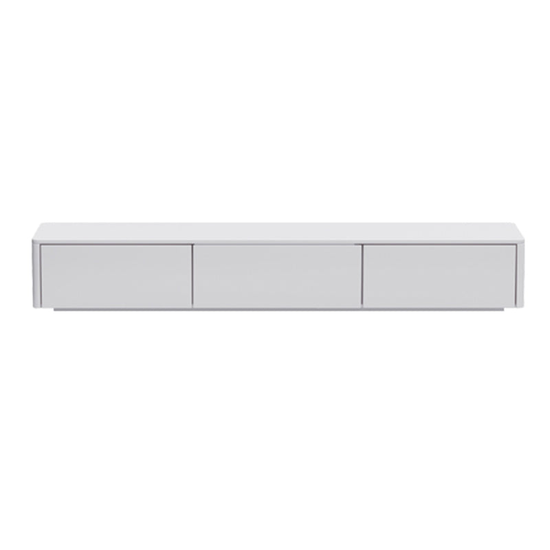 Engineered Wood TV Console Contemporary White Media Console  with Drawers