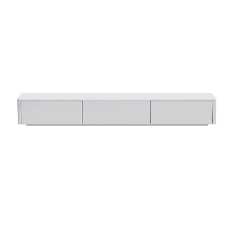 Engineered Wood TV Console Contemporary White Media Console  with Drawers