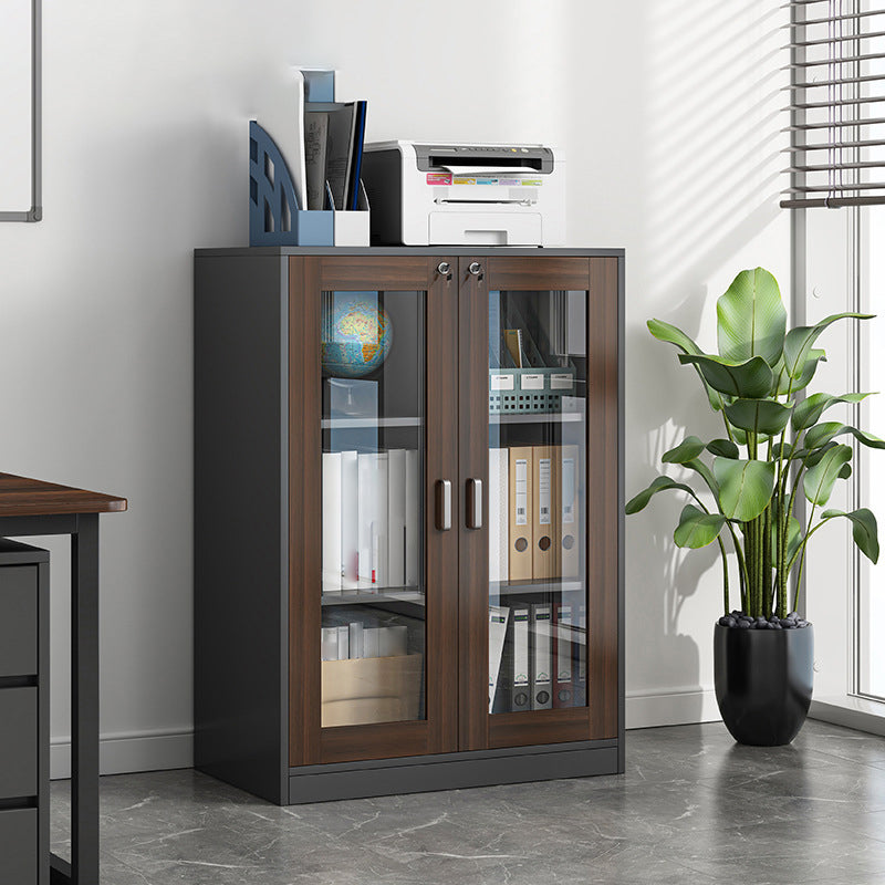 Contemporary Office File Cabinet Wooden Frame Storage Filing Cabinet