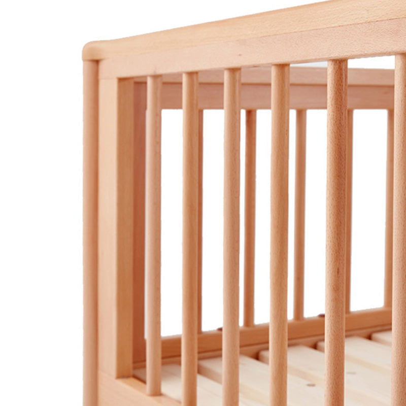 Washed Natural Nursery Crib Modern Nursery Crib with Mattress