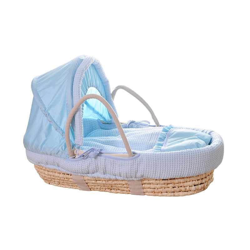 Portable Wicker Crib Cradle Natural Oval Crib Cradle for Toddler