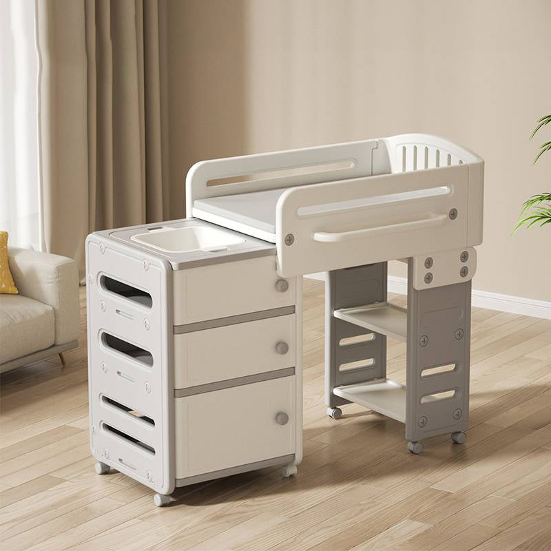 Modern Metal Baby Changing Table Drawer Changing Table with Bathtub