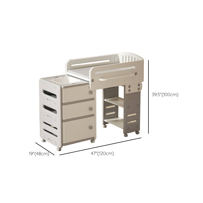 Modern Metal Baby Changing Table Drawer Changing Table with Bathtub