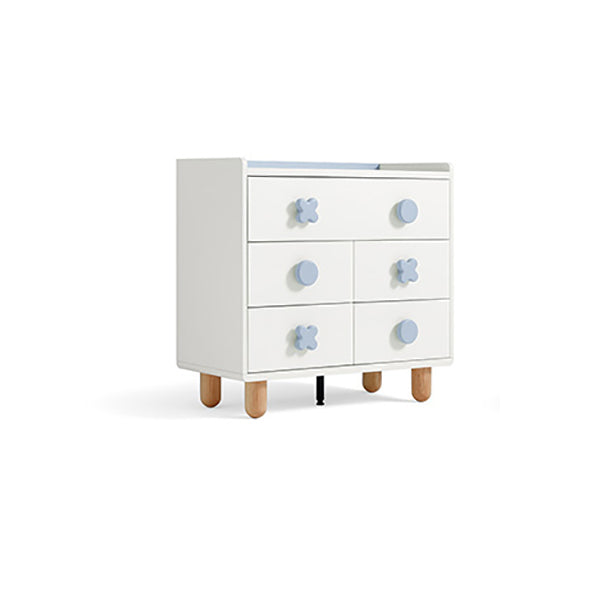 Scandinavian White Dresser Manufactured Wood Kids Furniture for Kids