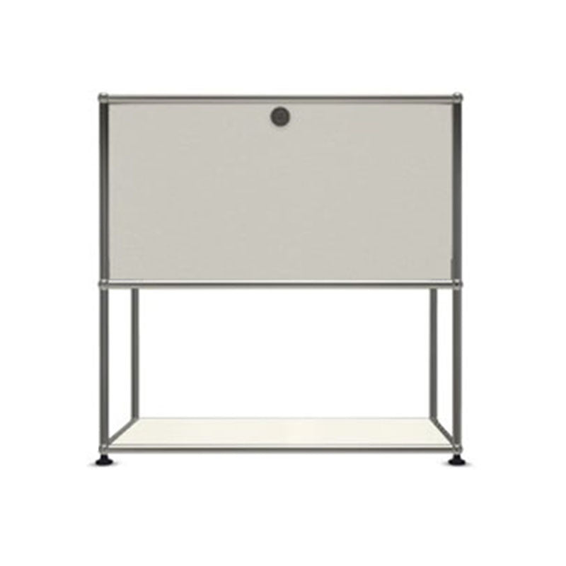 Modern Dining Server Metal Buffet Server with Doors for Living Room