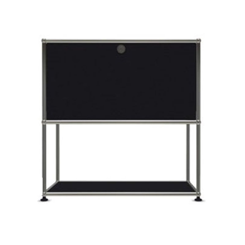 Modern Dining Server Metal Buffet Server with Doors for Living Room