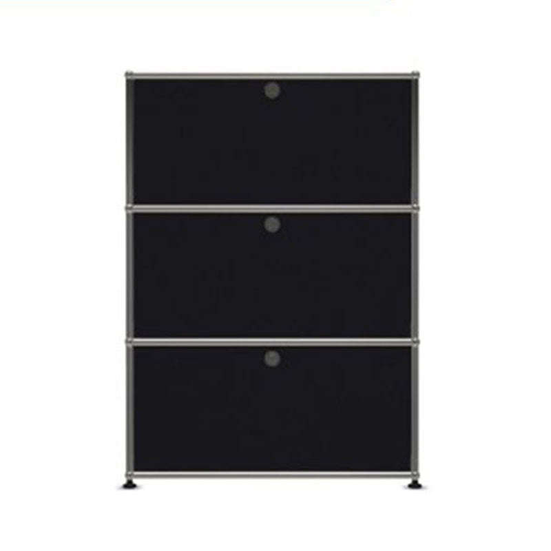 Modern Dining Server Metal Buffet Server with Doors for Living Room