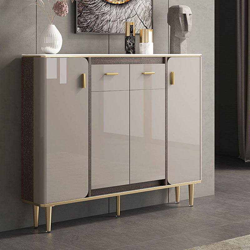 Glam Style Buffet Sideboard Kitchen Grey Dining Buffet with Drawer and Storage