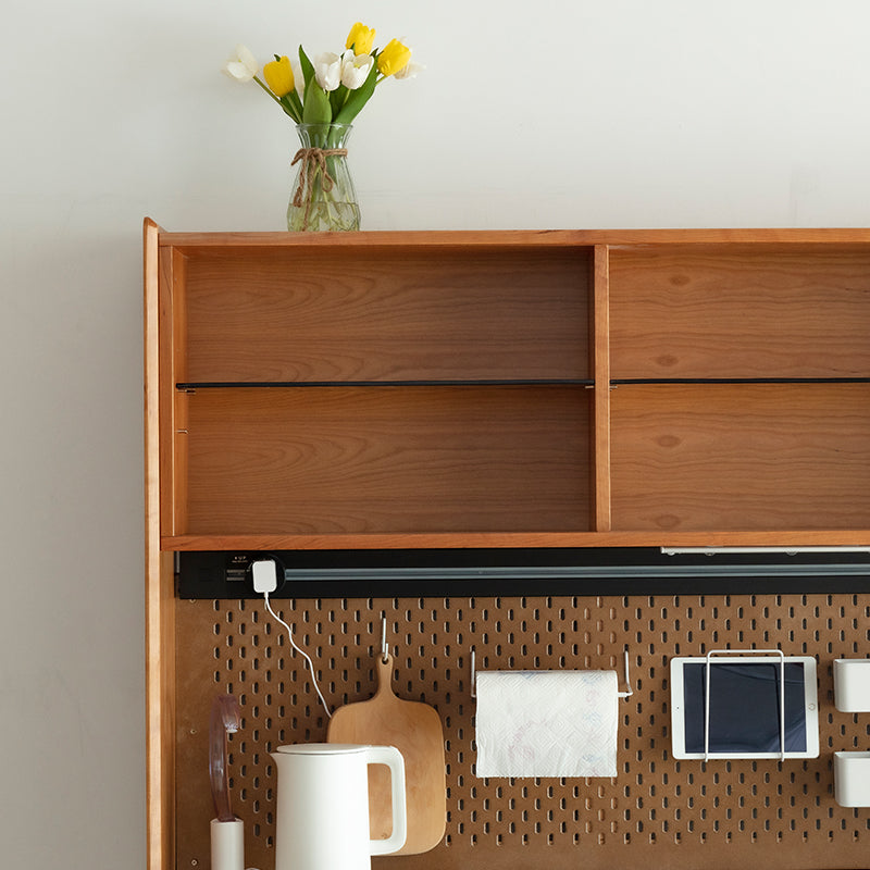 Modern Wood Sideboard Table 3 Drawers Sideboard with Cabinets for Dining Room