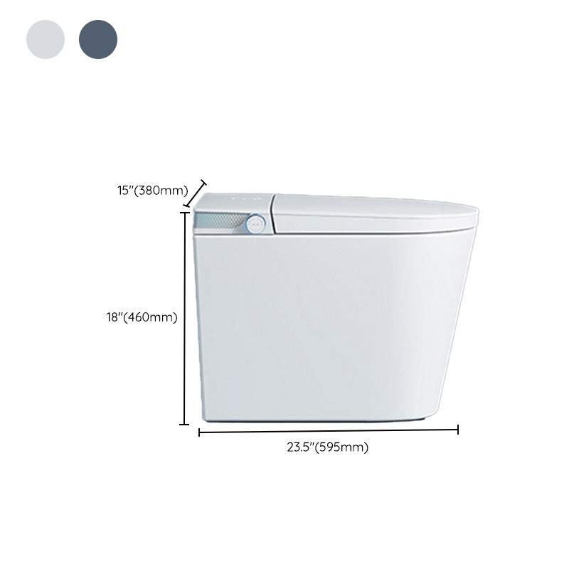 Floor Standing Bidet in White Elongated Whit with Unlimited Warm Water