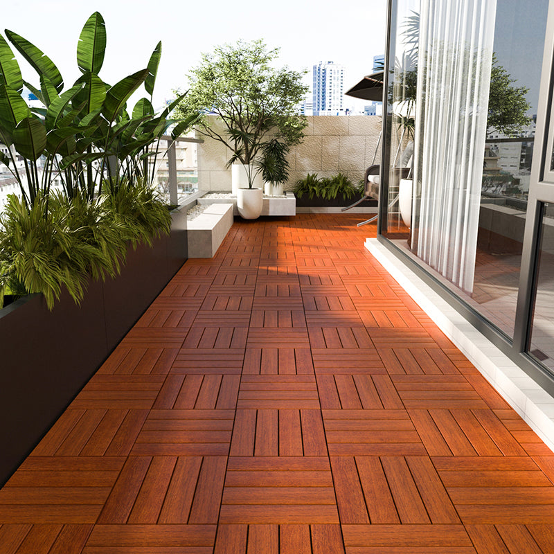 Outdoor Laminate Floor Wooden Square Scratch Resistant Stripe Composite Laminate Floor